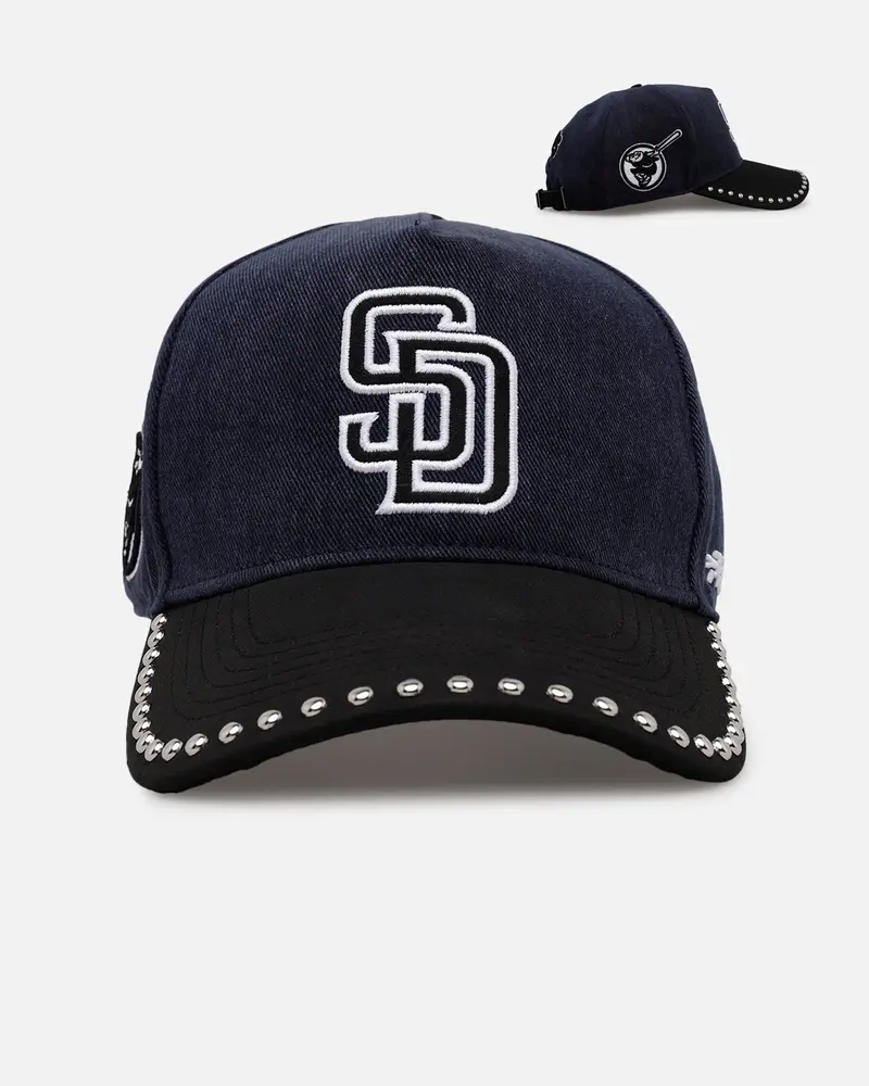 Pro Standard San Diego Padres 'Polished Hardware' Pro Pinch Strapback Navy 1