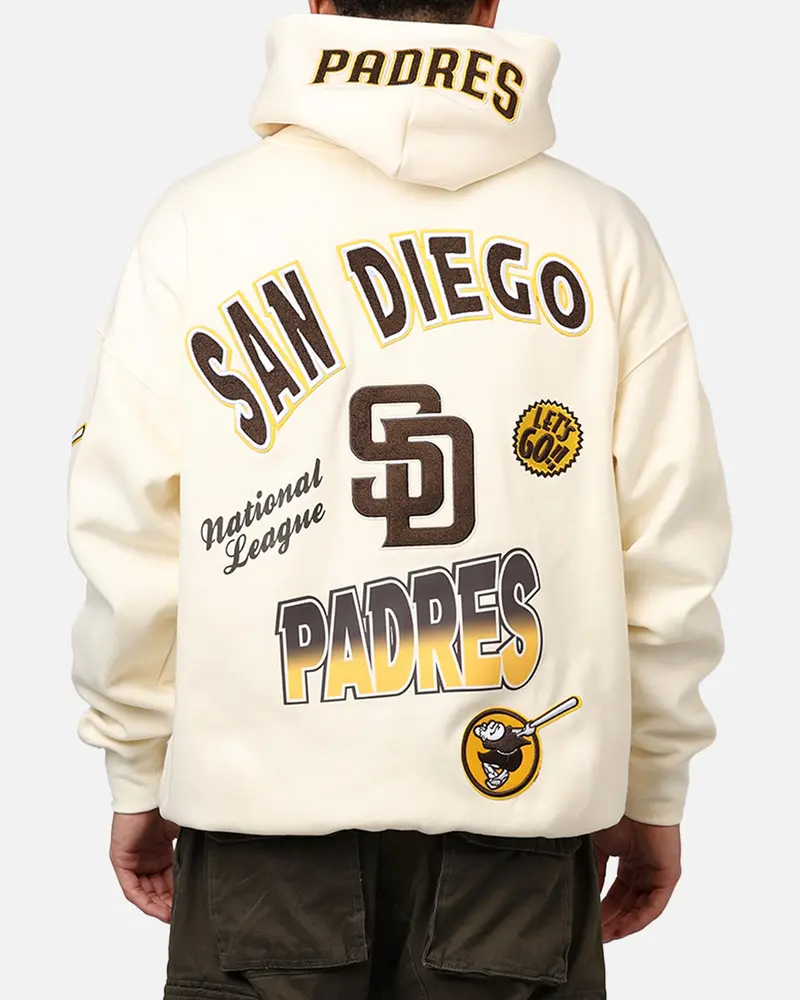 Pro Standard San Diego Padres Turn It Up Hoodie Cream 1