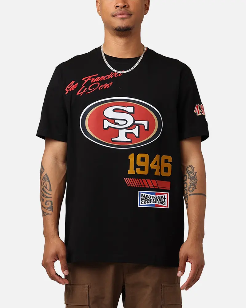 Pro Standard San Francisco 49Ers Fast Lane Sj T-Shirt Black 1