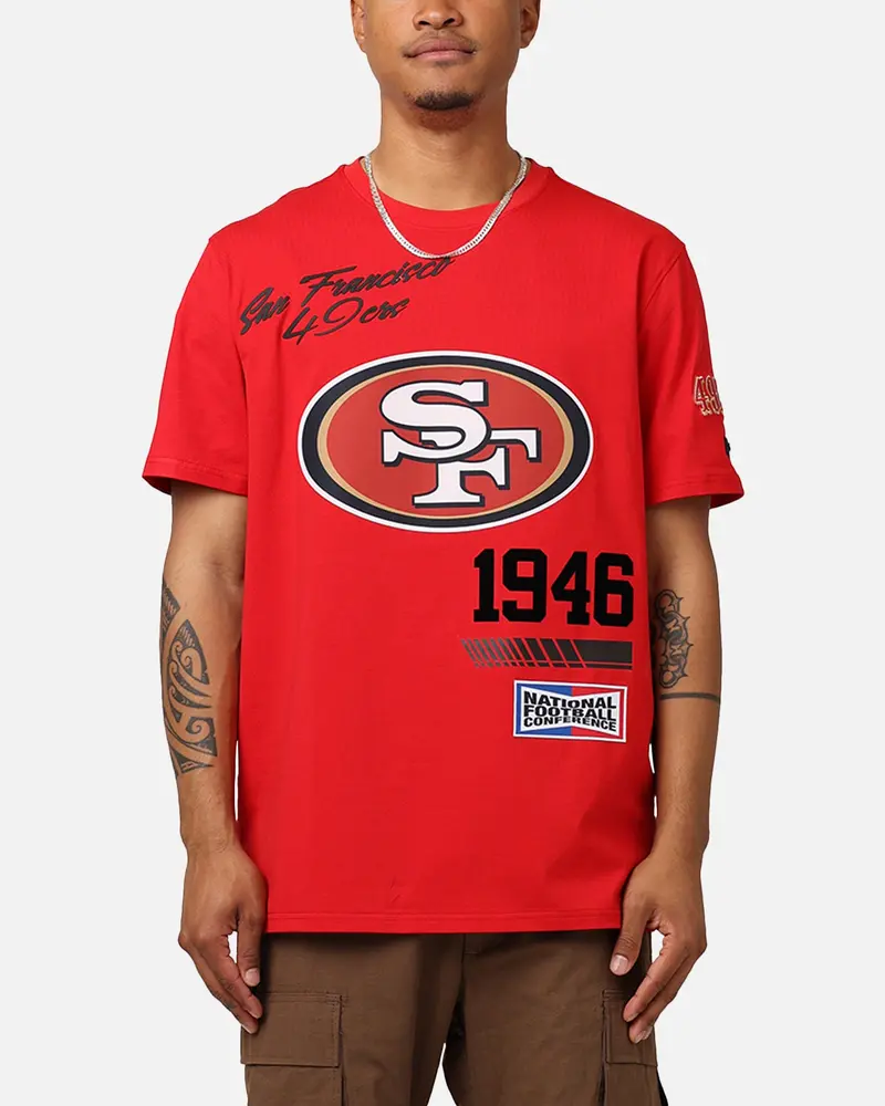 Pro Standard San Francisco 49Ers Fast Lane Sj T-Shirt Red 1