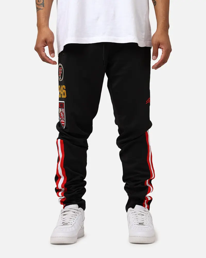 Pro Standard San Francisco 49Ers Fast Lane Track Pants Black 1