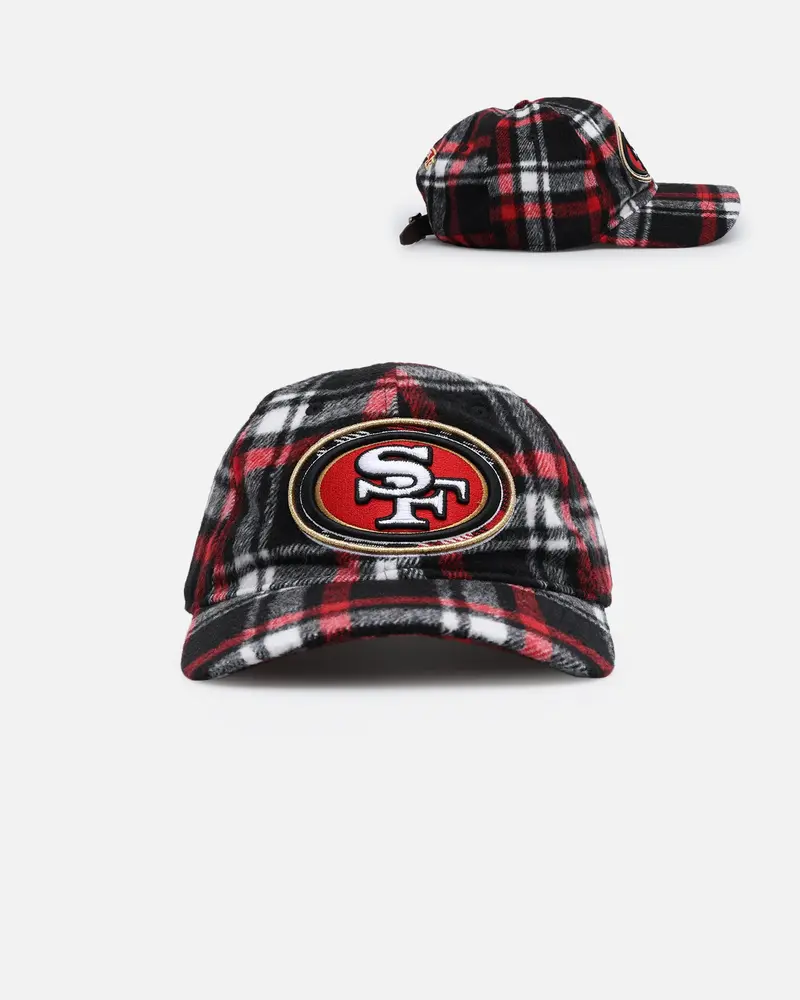 Pro Standard San Francisco 49Ers Pro Prep Plaid Strapback Red/Black 1