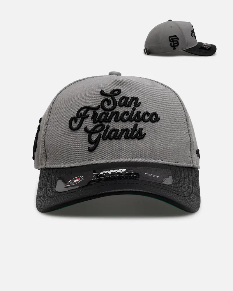 Pro Standard San Francisco Giants 'Sovenir' Pinch Front Strapback Grey/Black 1