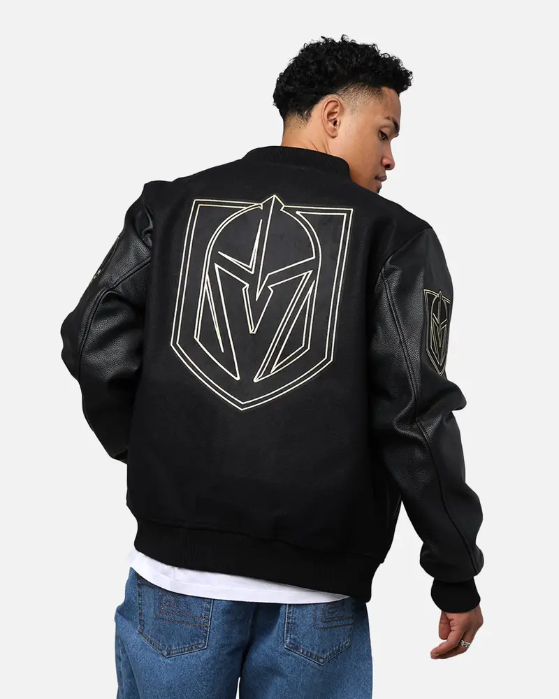 Pro Standard Vegas Golden Knights 'Black & Gold' Varsity Jacket Jet Black 1