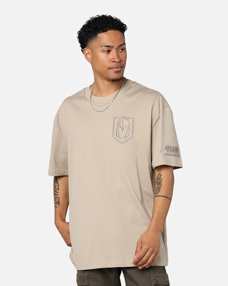 Pro Standard Vegas Golden Knights Drop Shoulder T-Shirt Taupe 1