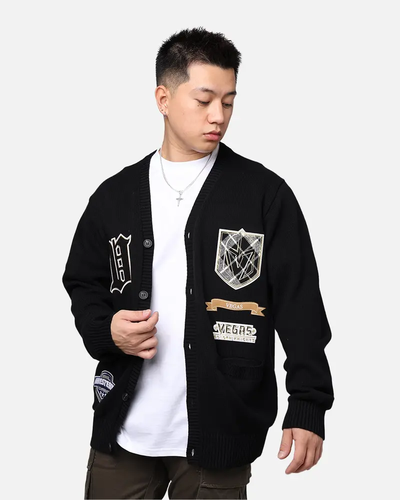 Pro Standard Vegas Golden Knights Pro Prep Cardigan Black 1