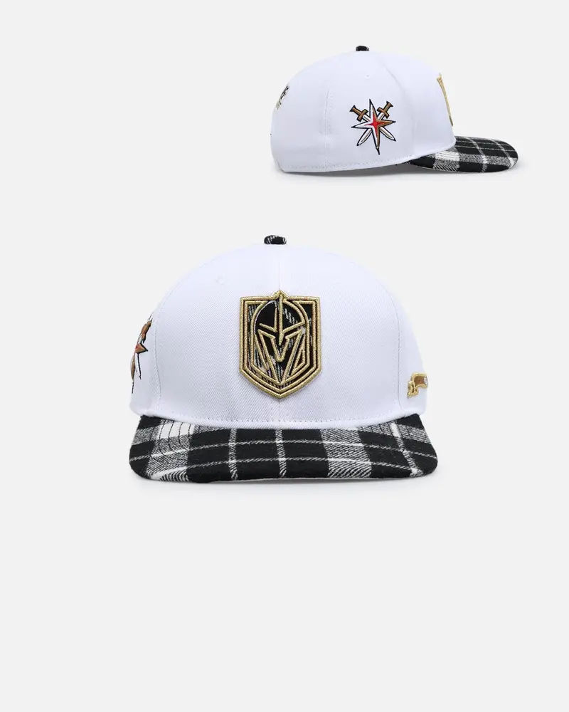 Pro Standard Vegas Golden Knights Pro Prep Plaid Snapback Black 1