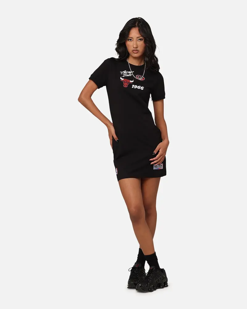 Pro Standard Women's Chicago Bulls Bodycon Mini Dress Black 1
