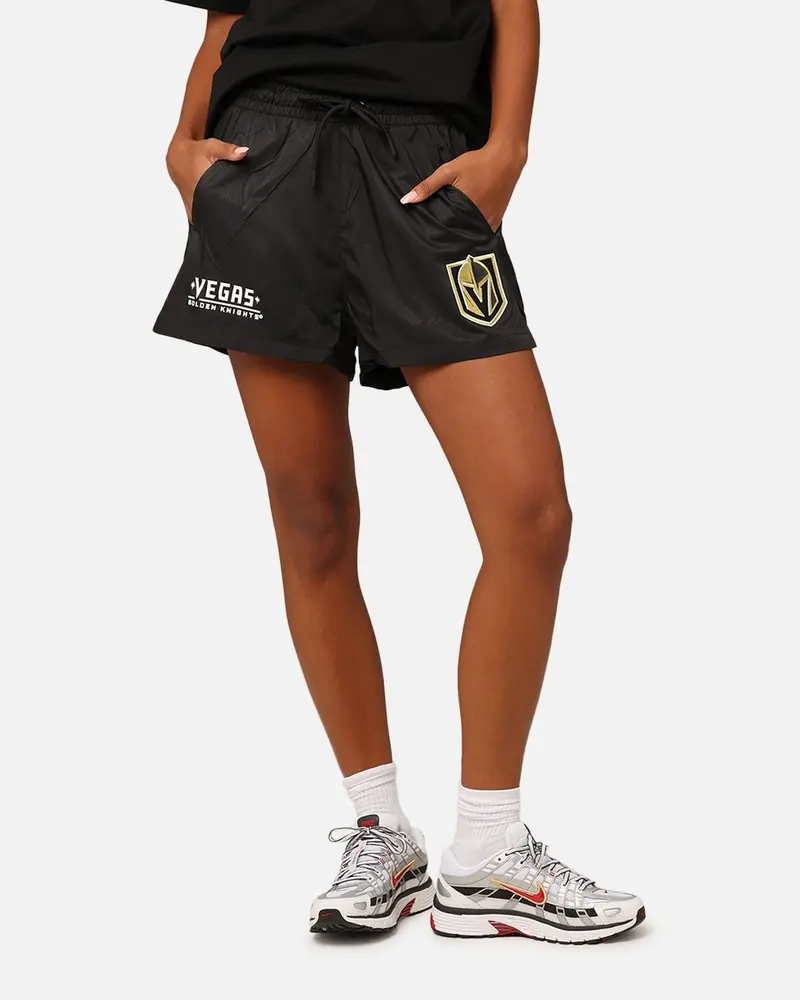 Pro Standard Women's Vegas Golden Knights Woven Shorts Black 1