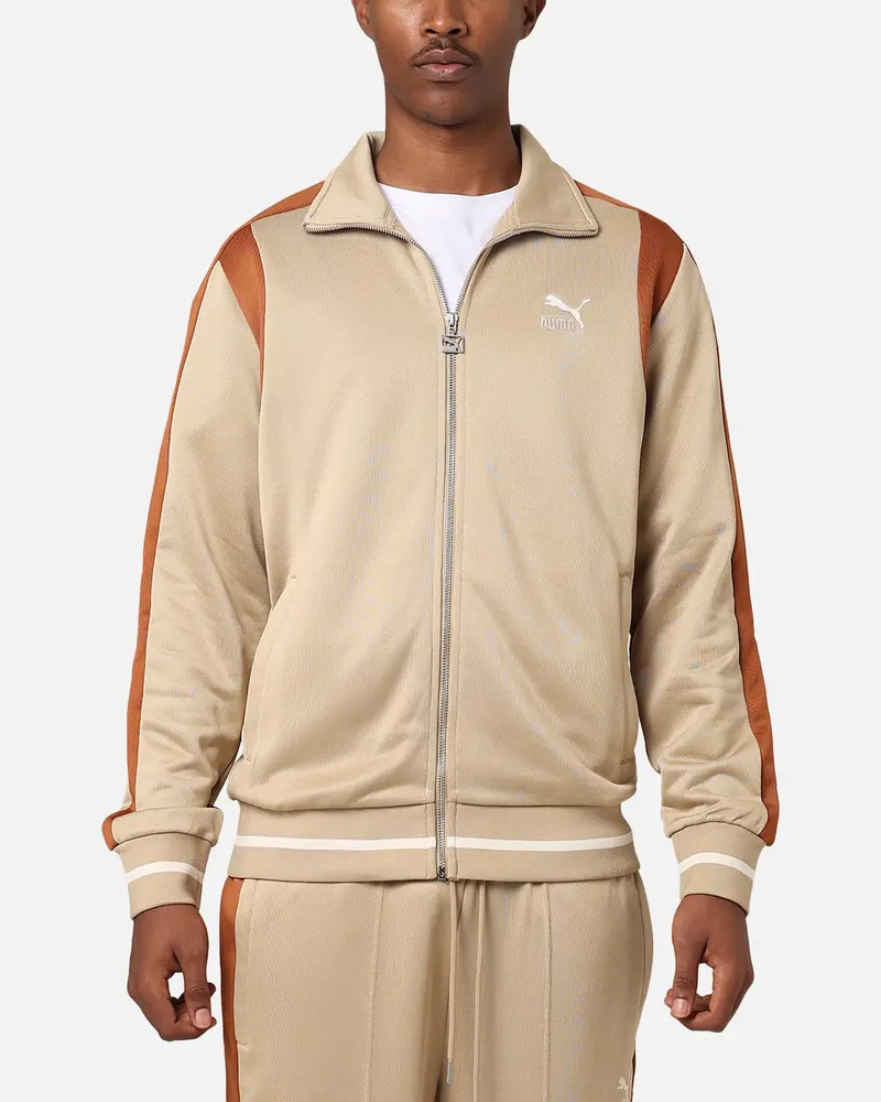 Puma For The Fanbase T7 Track Jacket Prairie Tan 1