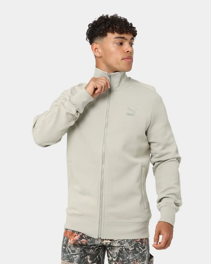 Puma T7 Track Jacket Pebble Grey 1