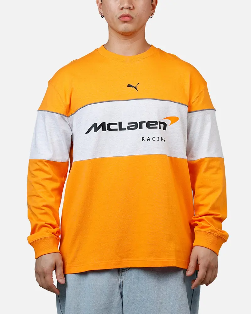 Puma X Mclaren Long Sleeve T-Shirt Papaya 1
