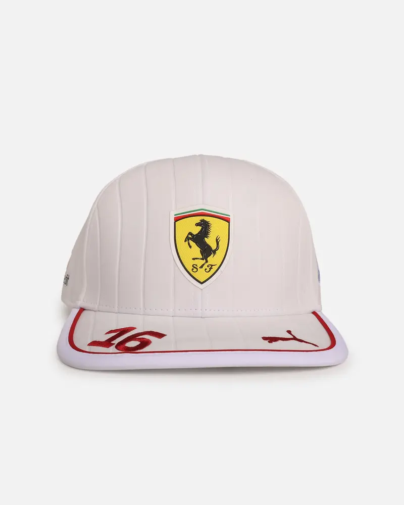 Puma X Scuderia Ferrari Charles Leclerc Baseball Cap White 1