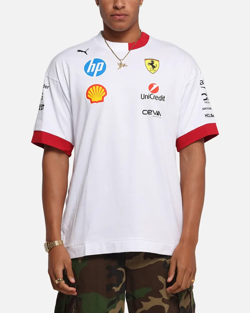 Puma X Scuderia Ferrari Drivers Oversized T-Shirt White 1