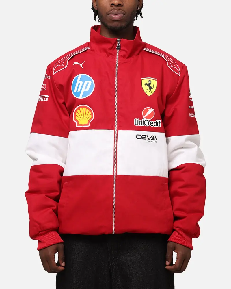 Puma X Scuderia Ferrari Team Vintage Racing Jacket Cherry 1