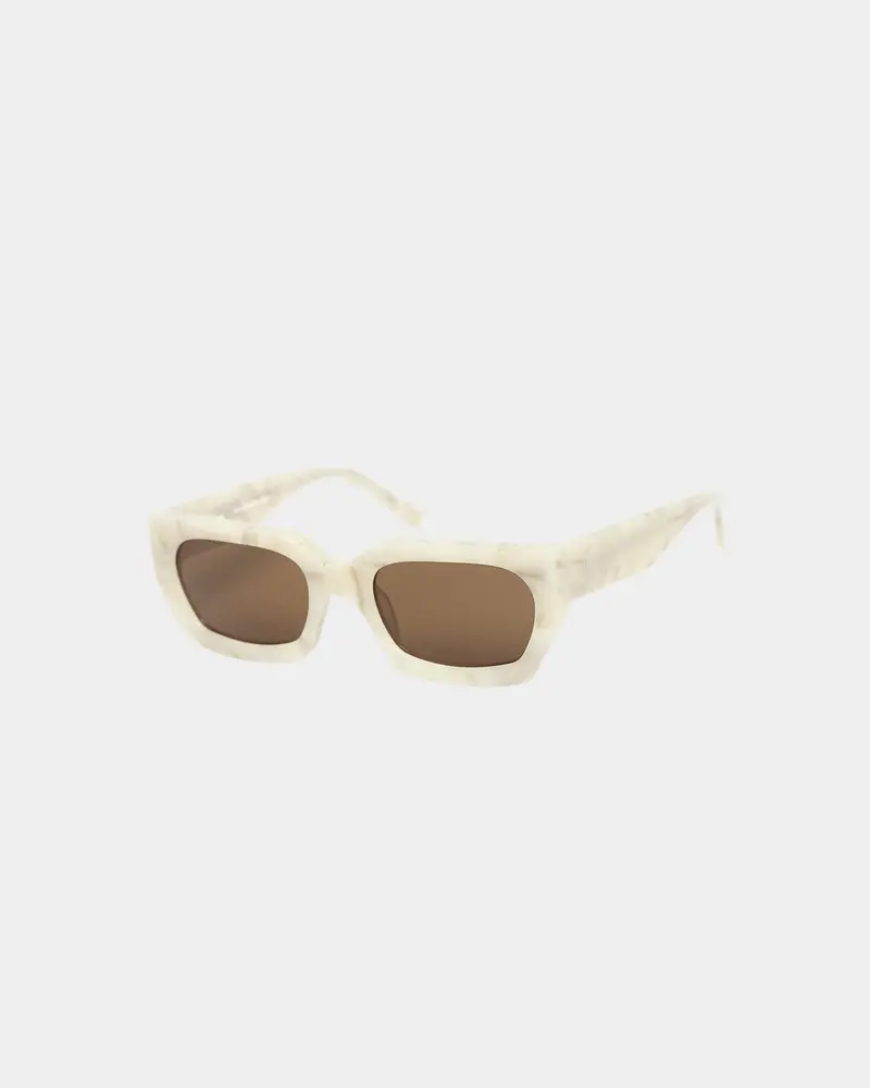 Pyra Aoraki Sunglasses Cream Marble/Brown Lens 1
