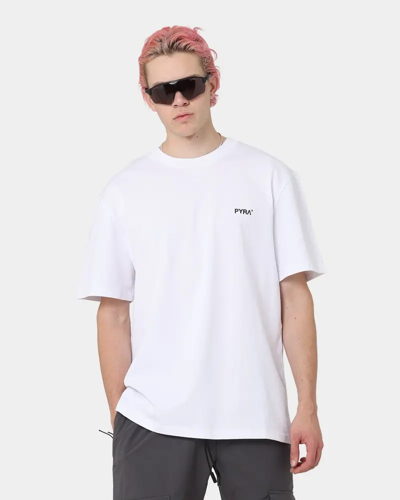 Pyra Core Logo T-Shirt White/Black 1