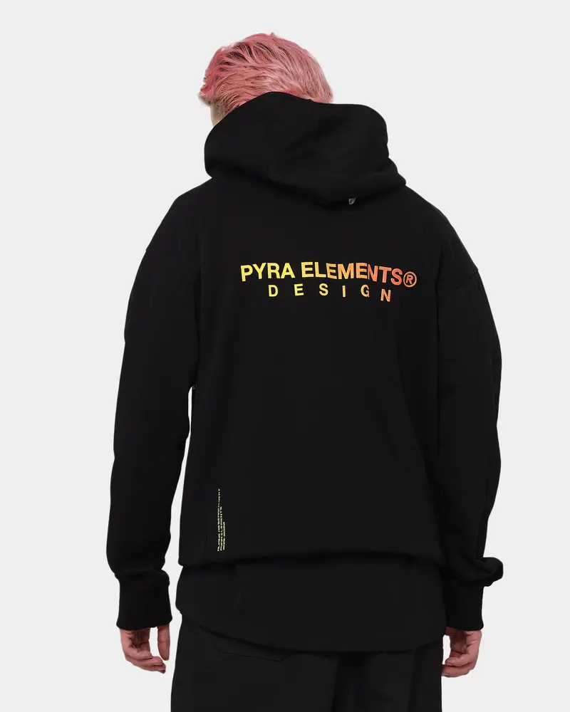 Pyra Design Logo Hoodie Black/Orange 1