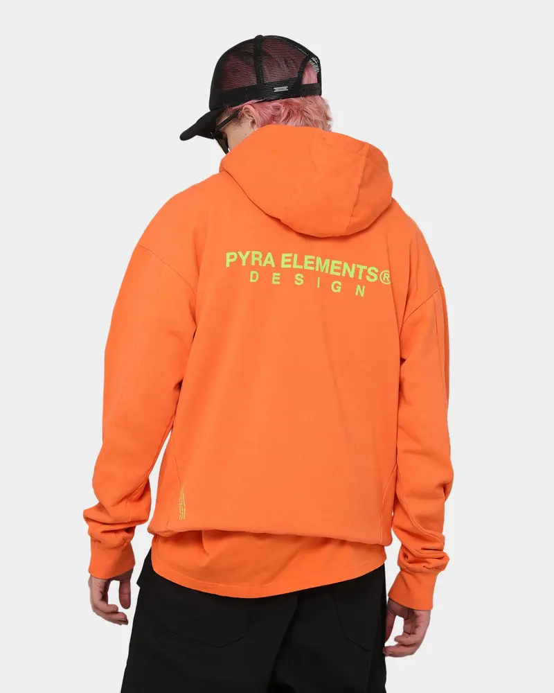 Pyra Design Logo Hoodie Orange 1