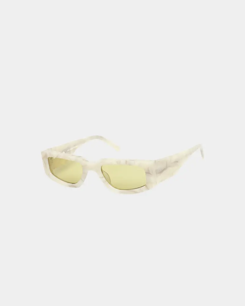 Pyra El Capitan Sunglasses Cream Marble/Light Yellow Lens 1