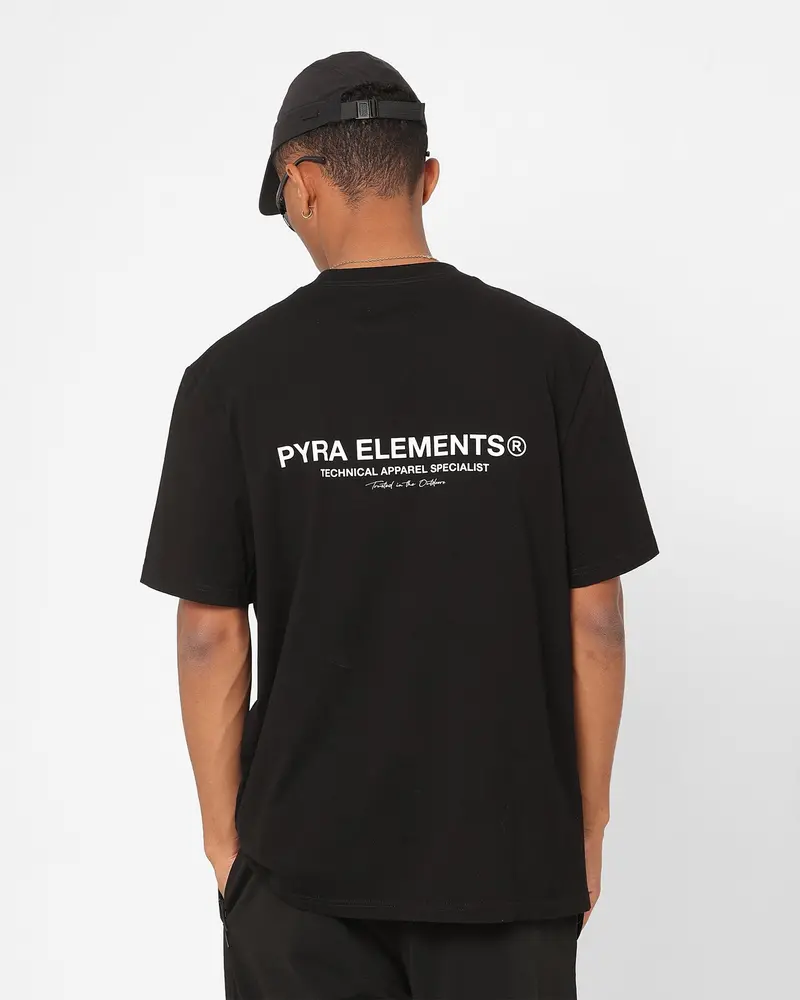 Pyra Marker Logo T-Shirt Black/White 1