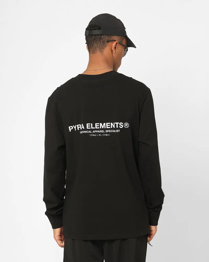 Pyra Markers Long Sleeve T-Shirt Black/White 1
