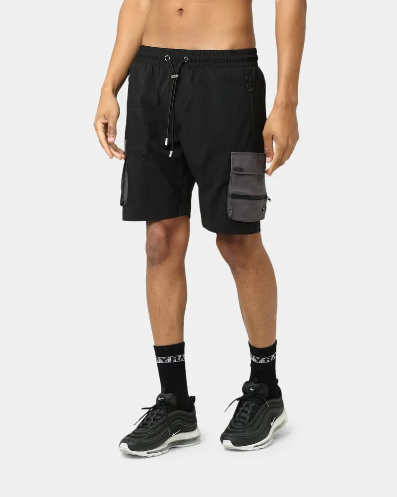 Pyra Nero Cargo Shorts Black 1