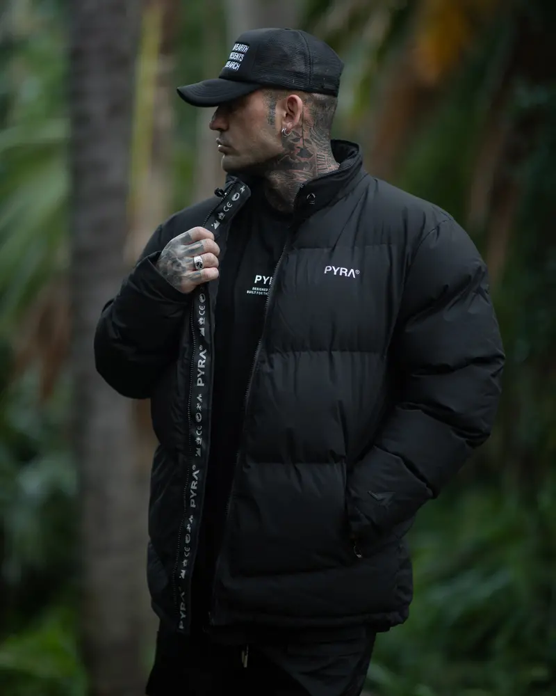 Pyra Padded Puffa Jacket Black 1