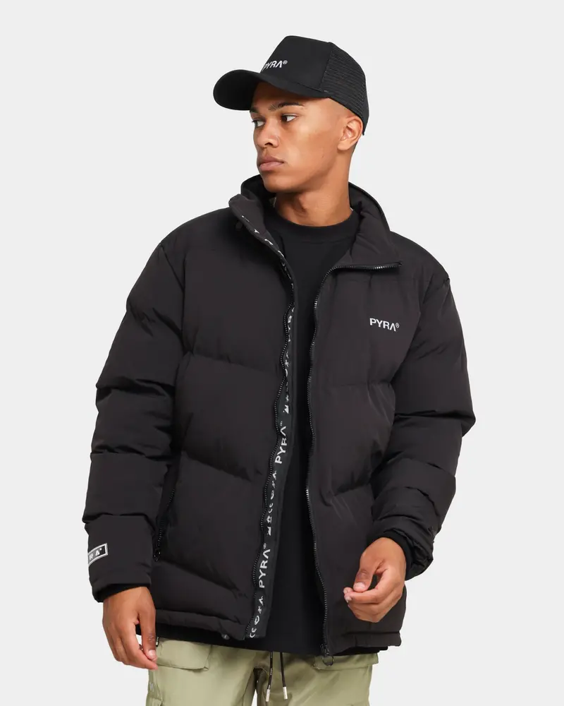 Pyra Padded Puffa Jacket Black 1