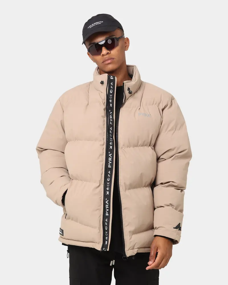 Pyra Padded Puffa Jacket Natural 1