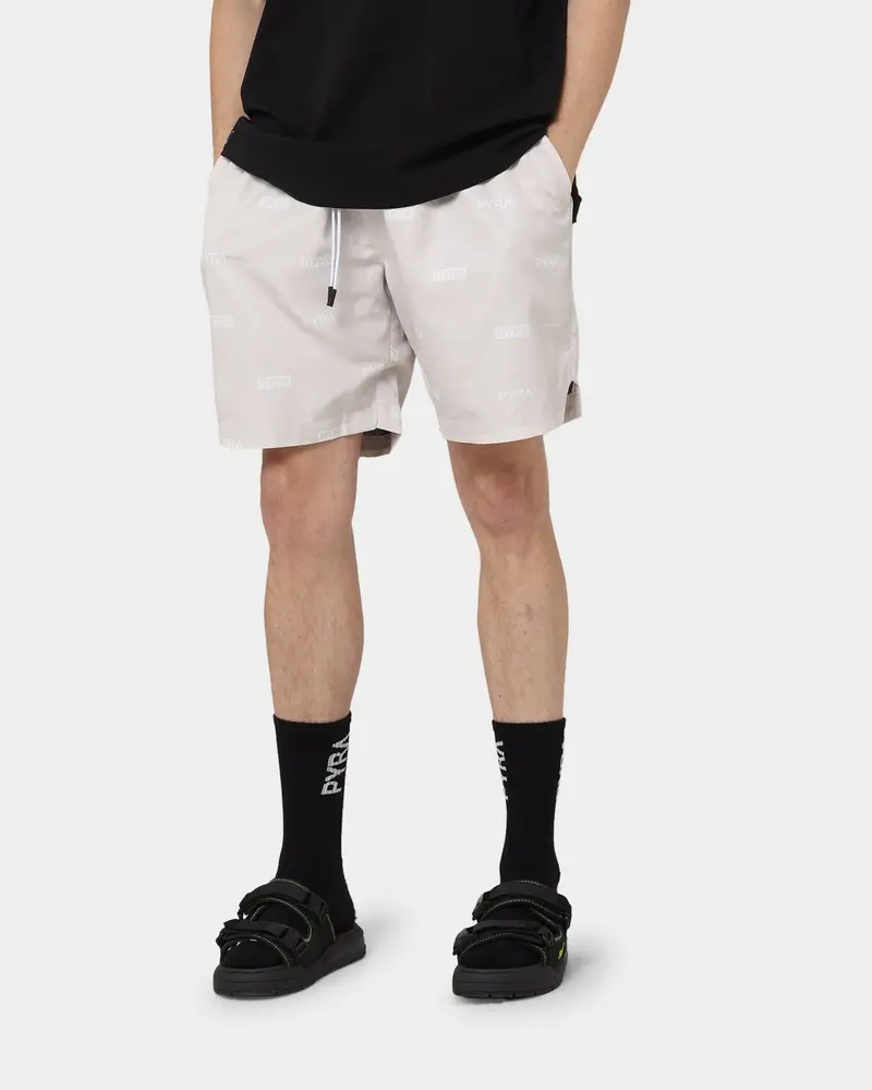 Pyra Parachute Shorts Oyster 1