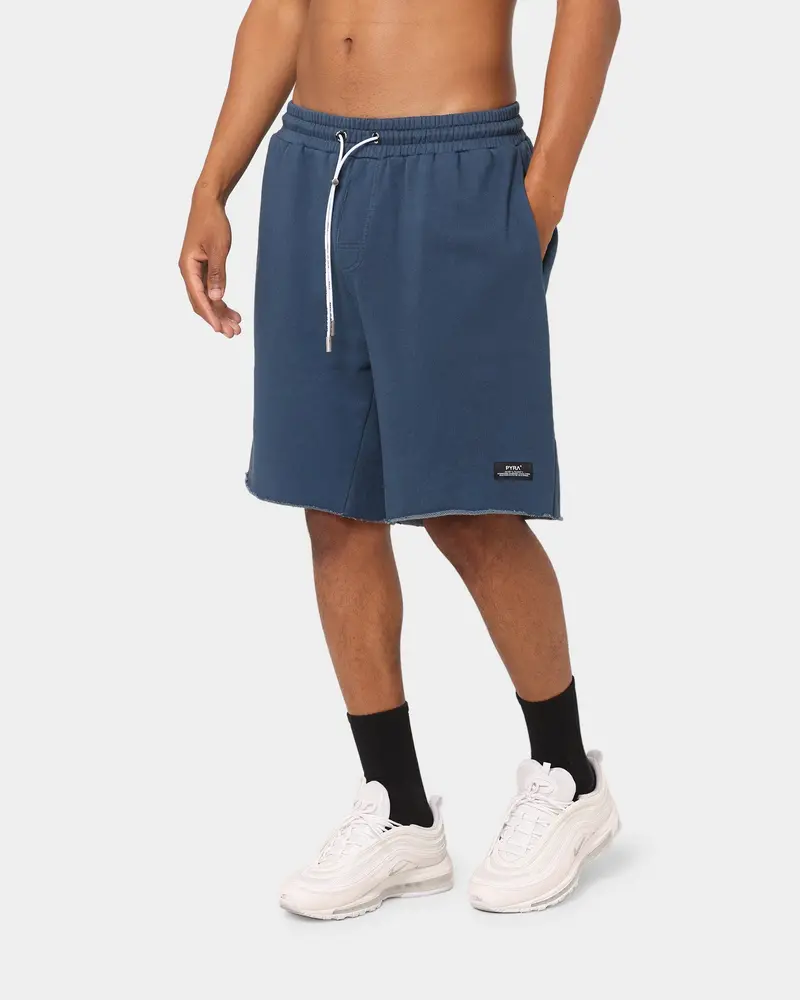 Pyra Raw Slouch Shorts Navy 1