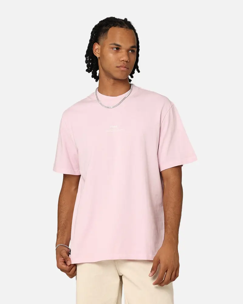 Pyra Stacked Logo T-Shirt Dusty Pink 1