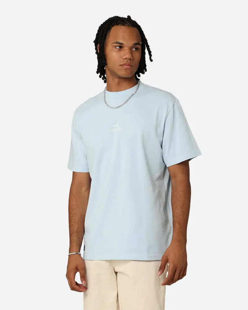 Pyra Stacked Logo T-Shirt Pale Blue 1