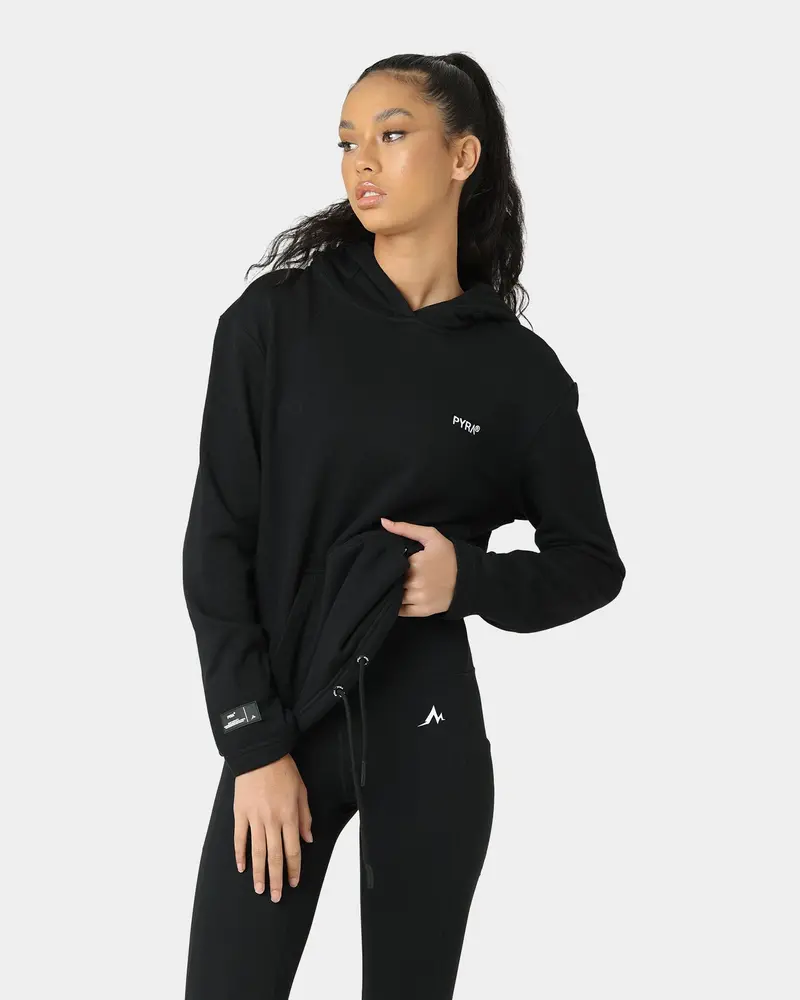 Pyra Women's Oversized Team Hoodie Black 1
