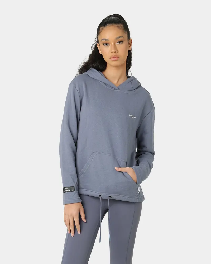 Pyra Women's Oversized Team Hoodie Vintage Indigo 1