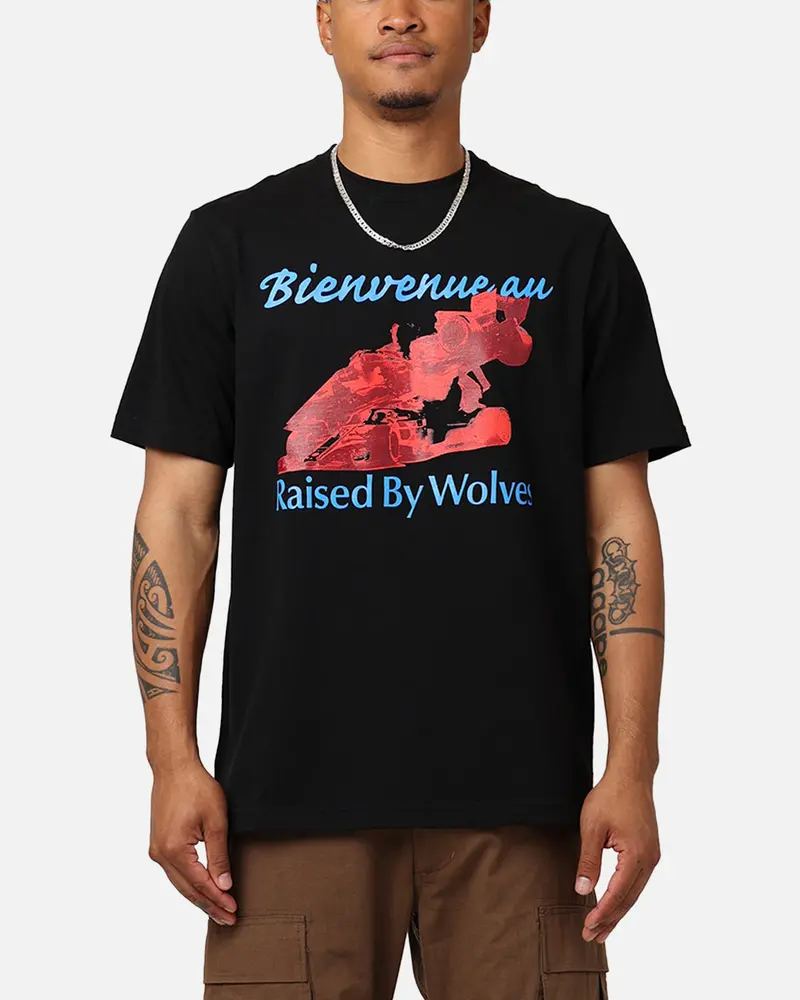 Raised By Wolves Welcome T-Shirt Black 1