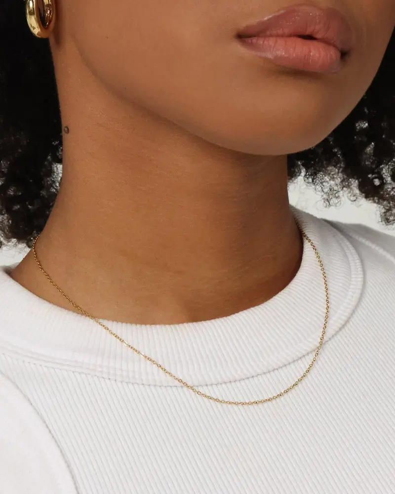 Raising Hell Customisable Cable Necklace Gold 1