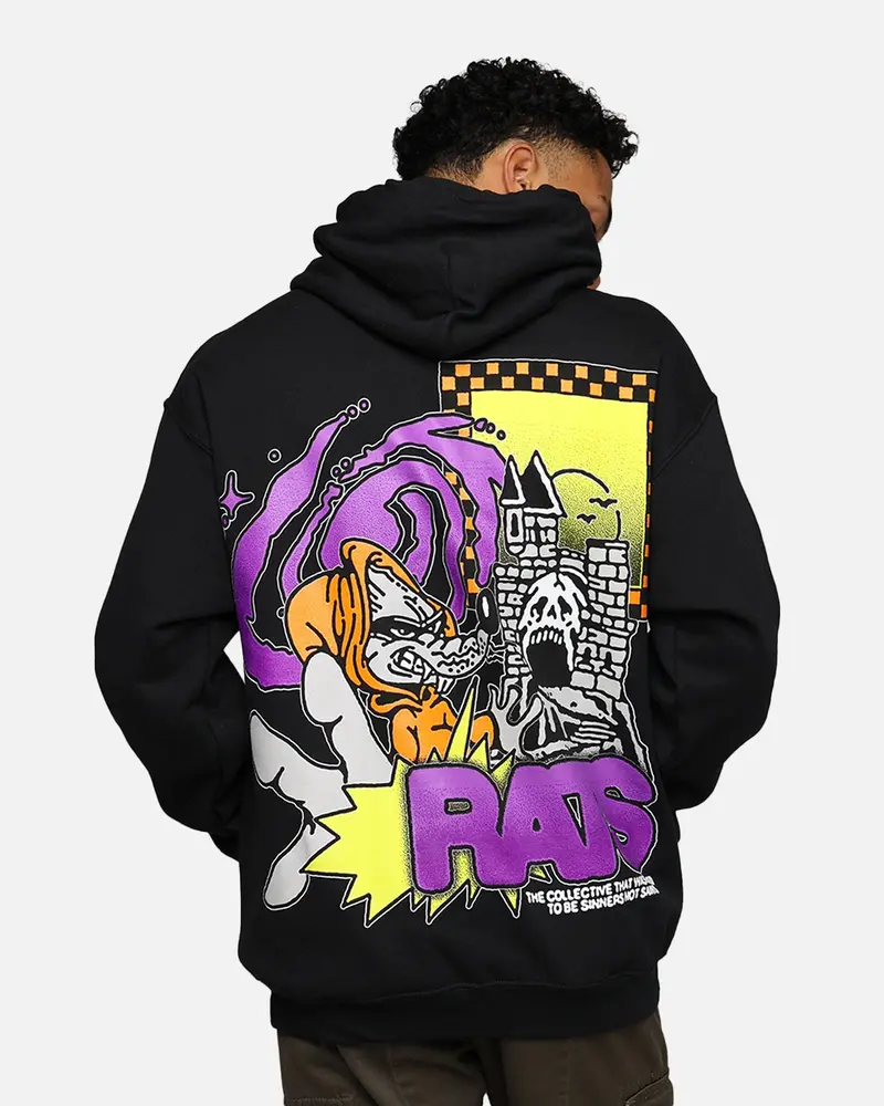 Rats Get Fat Ratpack Hoodie Black 1