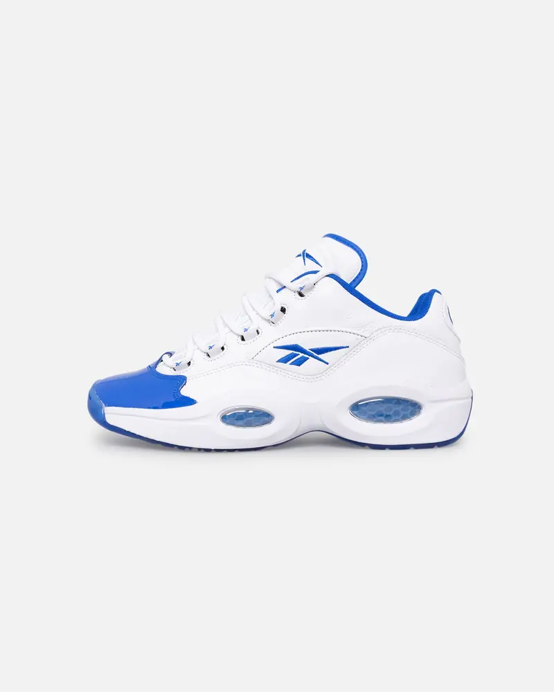 Reebok Question Low "Blue Toe" Footwear White/Electric Cobalt 1