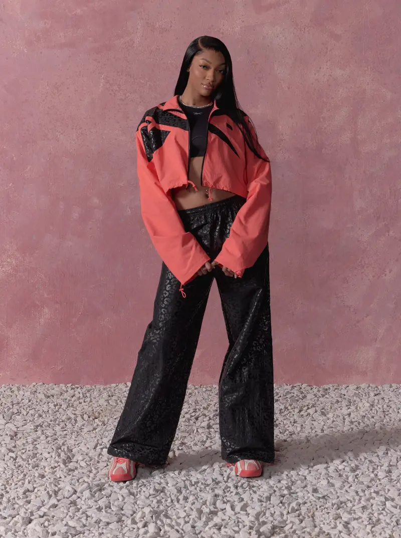 Reebok X Angel Reese Women's Hoop Pants Washed Black 1