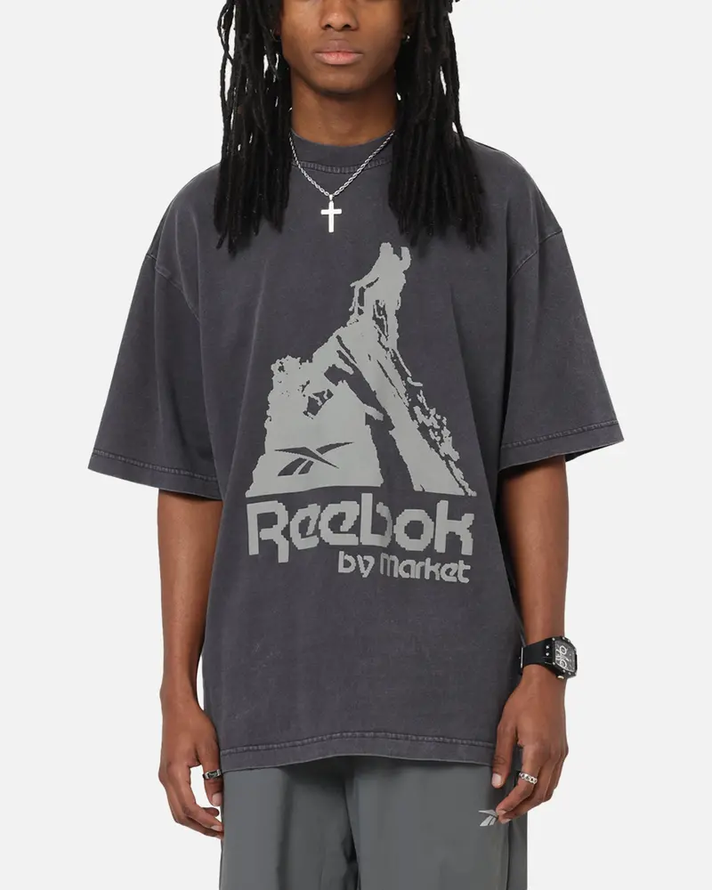 Reebok X Market Graphic T-Shirt Black/Silver 1