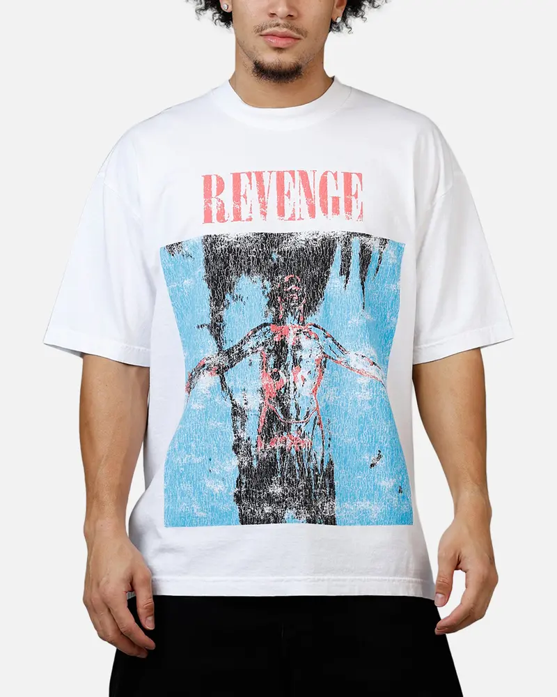 Revenge Silver T-Shirt White 1