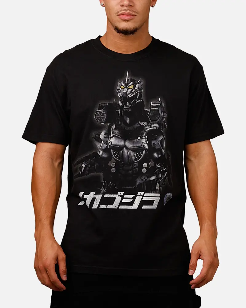 Ripple X Godzilla Mechagodzilla T-Shirt Black 1