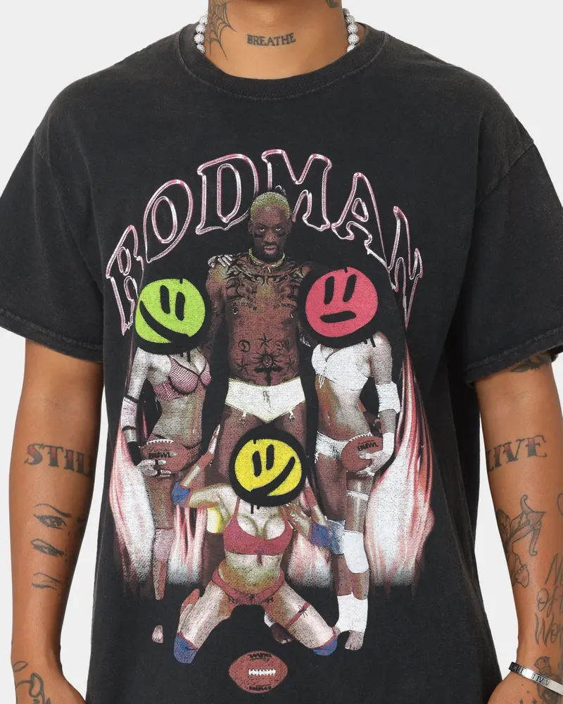 Rodman Brand Partyboy Vintage T-Shirt Black Wash 3