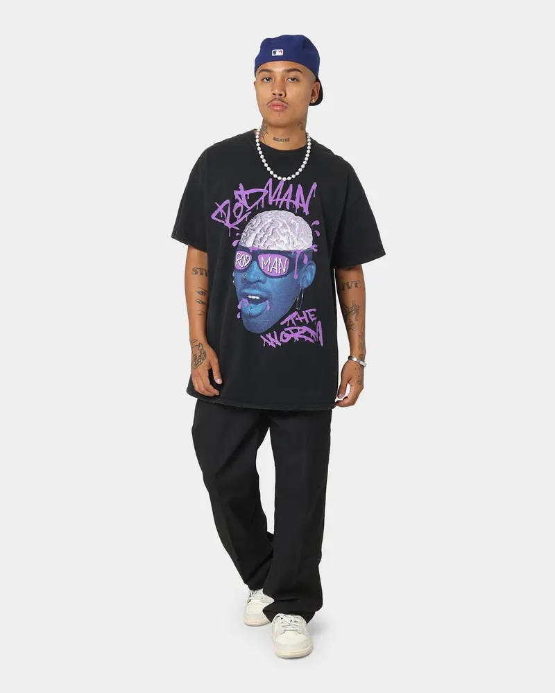 Rodman Brand The Worm Brain Vintage T-Shirt Black Wash 2