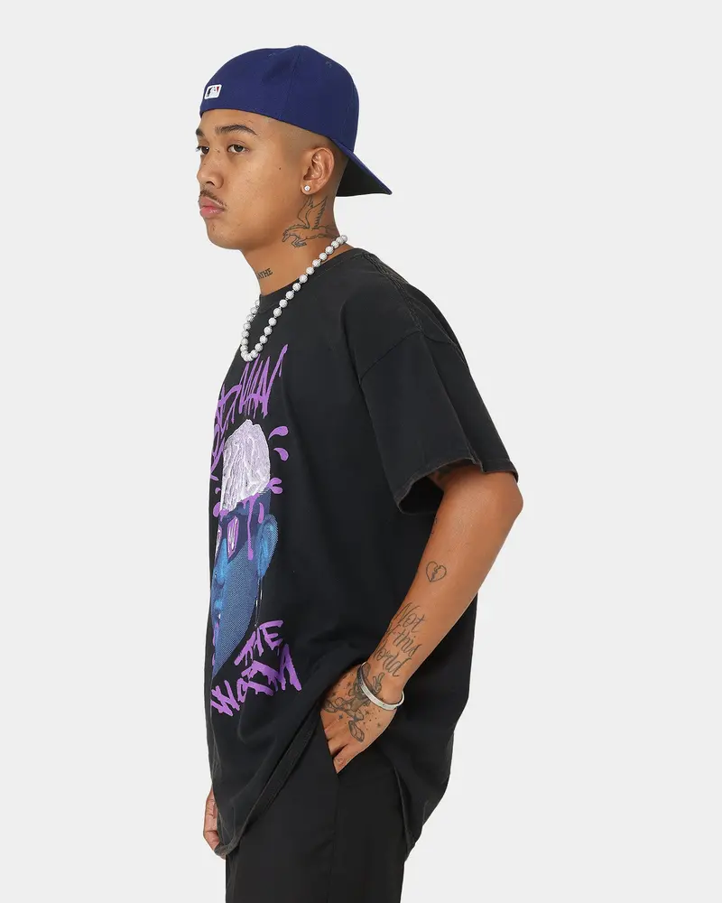 Rodman Brand The Worm Brain Vintage T-Shirt Black Wash 6