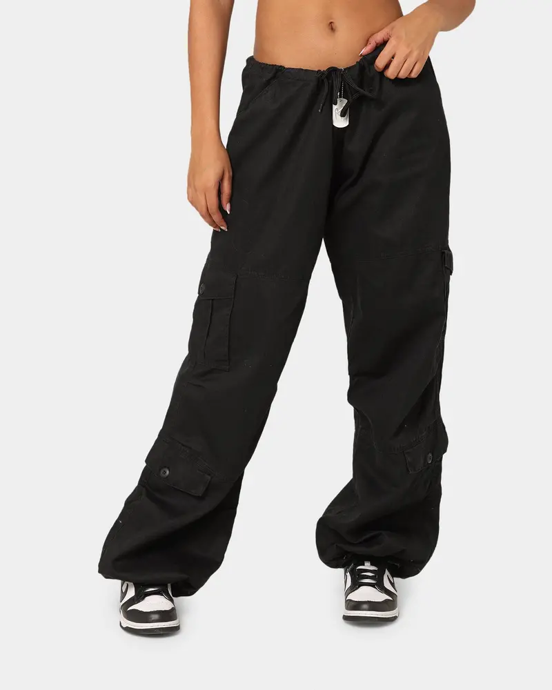 Rothco Women's Vintage Paratrooper Fatigue Cargo Pants Black 1