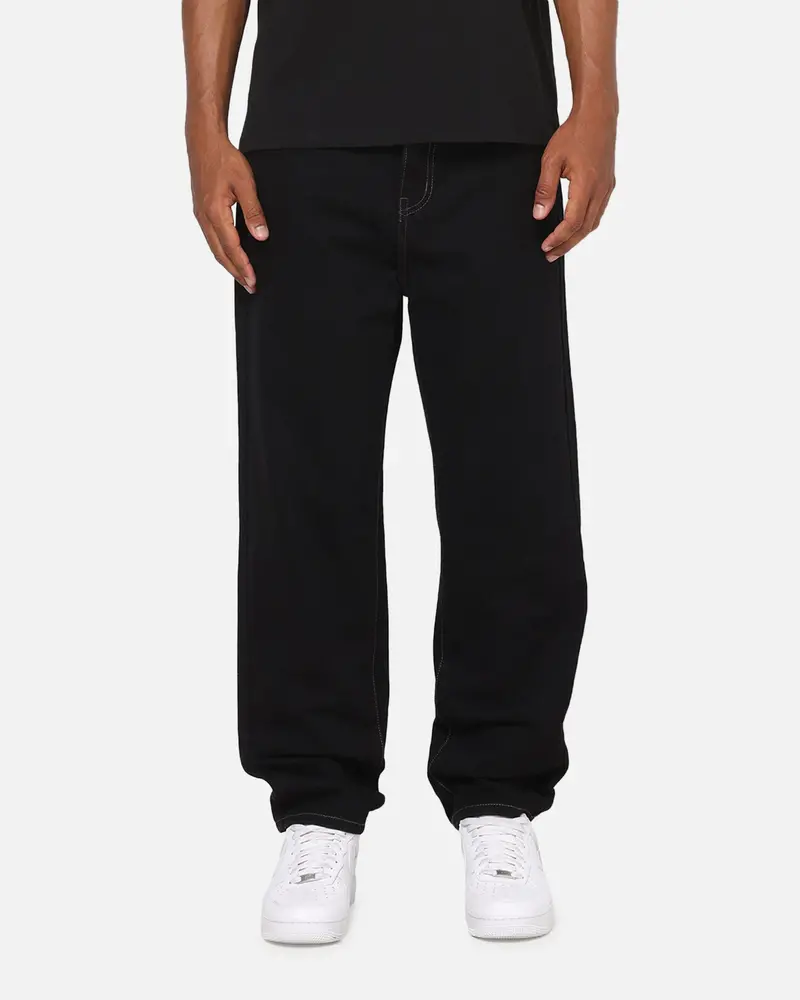 S Double Denim Standard Jeans Raw Black 1