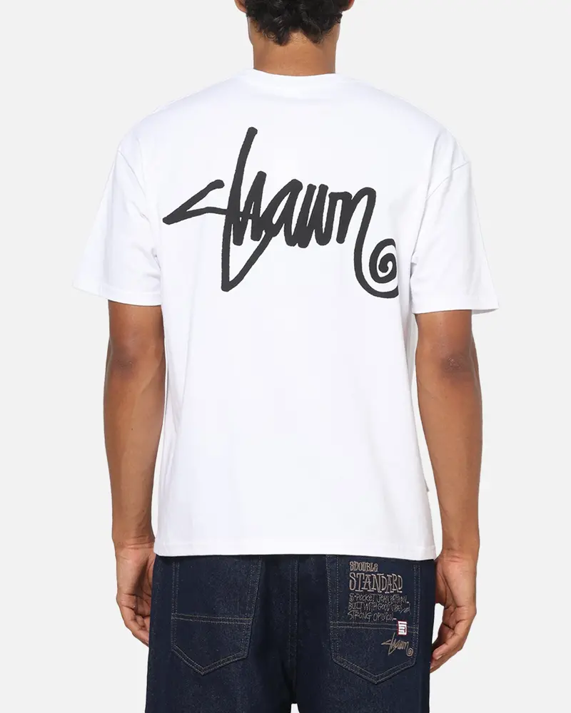 S Double Shawn Script T-Shirt White 1